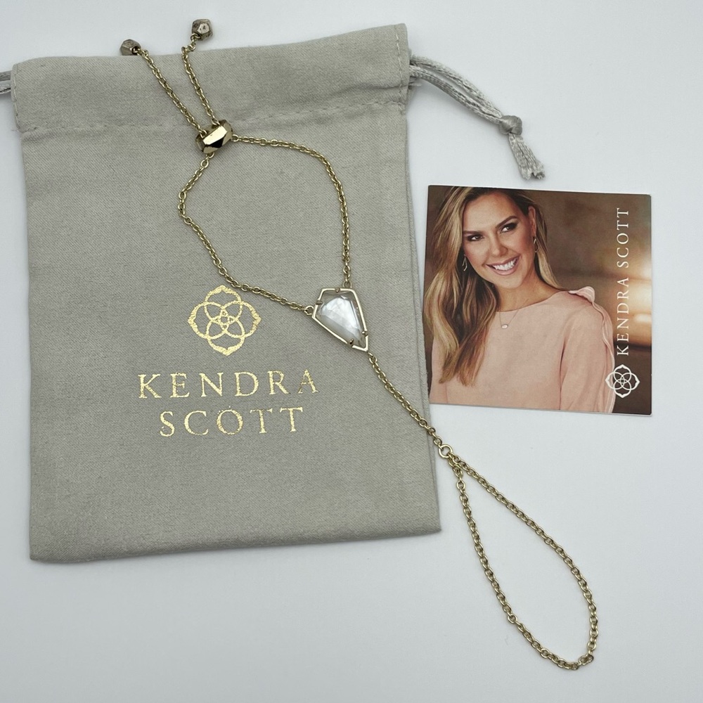 Kendra Scott Gold + another of Pearl Hand Chain